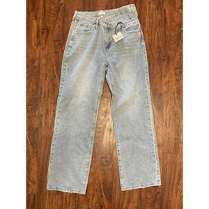 Ceros Light Wash Straight Leg NWT Cross Closure jeans, size 30